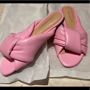 Brigitte Knotted Blush Pink Flats